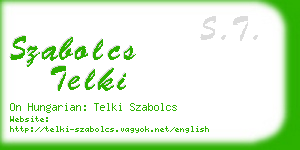 szabolcs telki business card